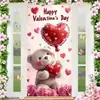 Cortina de Puerta de Fondo para Colgar Tela para el Día de San Valentín 2026 Transfronterizo Nuevo Banner de Puerta para Festividades y Citas Cubierta Decorativa para Puerta Más Vendida en Amazon