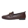 Zapatos Planos de Mocasín Suaves de Gran Tamaño Transfronterizos para Mujer, Punta Cuadrada, Zapatos Individuales, Zapatos de Cuero Pequeños Retro de Camelia para Mujer