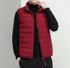 Nuevas chaquetas acolchadas de algodón para otoño e invierno para hombres y mujeres, chalecos de algodón rellenos de plumón, chalecos de cuello alto, ropa de trabajo cálida y opciones de logo personalizadas