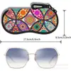 Óculos de Sol Personalizados em Material de Mergulho Bolsa para Óculos e Cosméticos Estojo de Óculos de Sol à Prova d'Água Anti-Queda Bolsa para Óculos com Zíper Bolsa para Cosméticos