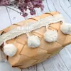Pompón de encaje grande hecho a mano borla de cinta ondulada DIY tachuela bola de felpa grande decoración de cortina encaje accesorios de ropa
