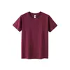 Camiseta de estilo europeo y americano, suministro transfronterizo, seda de hielo, alta elasticidad, camiseta de manga corta de color liso, camiseta promocional para hombre, uniforme de grupo con logo impreso