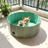 Tina de baño para mascotas para perros grandes, medianos y pequeños, piscina plegable portátil, piscina, piscina de arena para gatos, fábrica de tableros de PP, Amazon