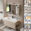 Lavabo Cerámico Todo en Uno de Lujo Ligero con Esquinas Redondeadas Combinación de Mueble de Baño Lavabo Lavabo Lavabo Mueble de Lavado