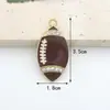 Acessórios de Joias Estilo Esportivo Transfronteiriços Basquete Futebol Joias Artesanais DIY Desenho Animado Moda Esmalte Acessórios de Joias DIY