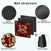 Tapete de Mesa de Mahjong Inglês Transfronteiriço, Redutor de Ruído, Antiderrapante, Espessado e Resistente a Manchas, Tapete para Sala de Xadrez e Cartas