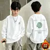 Sudadera con forro polar para niño, elegante ropa de otoño para niños, nuevo modelo 2026, suéter para niño, top de camiseta de manga larga para bebés y niños pequeños