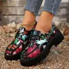 Zapatos de Vestir Estilo Británico de Talla Grande para Primavera, Invierno y Otoño, Nuevos Estilos, Tacones Gruesos de Moda, Zapatos Pequeños de Cuero Retro de Moda