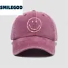 Gorra de Béisbol con Cara Sonriente de Dibujos Animados para Hombres y Mujeres, Gorra de Pico Estilo Fresco, Sombrero para el Sol para Protección Solar al Aire Libre