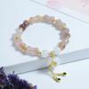 Pulseira de jade violeta Xinjiang jade dourado natural pulseira de jade de múltiplas voltas joias de jade bem-estar ao vivo
