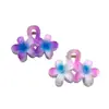 El Clip para el Cabello Doble de Frangipani Más Vendido de Amazon Clip para el Cabello con Flor de Gradiente de Caramelo Clip de Tiburón Femenino Accesorios para el Cabello Tocado