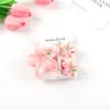 Novo Conjunto de Três Peças de Grampo de Cabelo Flor de Ovo da Amazon Clipes de Cabeça Traseira Flor Bauhinia Elegante Grampo Tubarão Acessórios de Cabelo