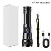 Venta al por mayor de fábrica Linterna P50 con destello cegador de aleación de aluminio Luz de pesca para exteriores con carga Zoom Linterna USB transfronteriza