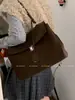 Bolsa de Mão Grande Capacidade Retrô Bolsa Feminina 2025 Nova Maleta Casual Mais Fácil de Combinar Bolsa Tote para Ombro para o Trabalho