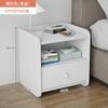 Mesa de noche de lujo ligero simple moderna pequeña estante de noche simple gabinete de almacenamiento para dormitorio habitación de alquiler mesita de noche