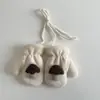 Luvas Grossas e Cachecol para Crianças de 2 a 7 Anos, Estilo Floresta Coreana Versátil Luvas Quentes de Inverno para Exterior para Meninos e Meninas