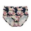 Seda de Leche Alta Elasticidad Estilo Europeo y Americano Estampado Cintura Media-Alta Tallas Grandes 1-5XL Ropa Interior para Mujer