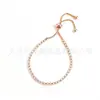 Pulseiras de Joias Transfronteiriças, Luxo Leve, Pulseiras de Liga de Alta Qualidade com Imitação de Cristal Zircônia, Pulseiras Femininas da Moda, Atacado de Joias