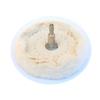 Roda de Pano Flat White Transfronteiriça com Cabo para Polimento de Superfícies Espelhadas, Roda de Polimento de Pano de Algodão com Cabo de 6mm para Enceramento e Coloração