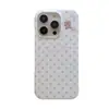 Linda Gorra de Dormir de Lunares con Oso Portamagnético para Funda de Teléfono Apple 17Promax, Adecuada para 16Pro Doble Capa 15Pro