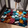 Alfombrilla de diatomita color guijarro para la entrada, fácil de mantener, resistente al desgaste, antiarañazos, antideslizante, absorbente de agua para puerta de entrada