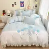 Juego de ropa de cama suave y amigable con la piel bordado de mariposas para otoño e invierno, kit para mejorar el ambiente, se puede facturar en compras al por mayor