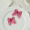 Acessórios de Laço Vermelho Retrô, Acessórios de Joias Artesanais DIY de Tecido Personalizados, Materiais para Decoração de Roupas e Chapéus