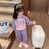 Conjunto de Sudadera de Otoño para Niñas 2025 Nueva Ropa para Niños Moda Casual Primavera y Otoño Conjunto de Dos Piezas para Niñitas