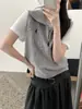 Nuevo Top de Punto Trenzado sin Mangas con Cuello Alto y Cremallera Estilo Coreano Otoño 2026 con Bordado de Pony para Usar en Capas con Chaleco para Mujer