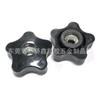 40mm-M8 Porca Botão Plástica com Furo Passante Pentagonal Apertada à Mão Porca com Cabeça de Borracha Porca Revestida de Borracha Fabricante