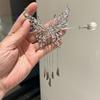 Zircon Tassel Borboleta Pérola Grampo de Cabelo Novo Gancho de Cabelo de Metal Chinês Atrás da Cabeça Disco de Cabelo Grampo de Cabelo de Alta Qualidade Acessórios para o Cabelo para Mulheres