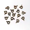 Broche de Resorte de 6 mm Chapado en Cobre Conserva el Color Tirachinas Broche Q-Clasp Broche Redondo Accesorios para Joyería DIY Broche de Conexión Final Broche para Colgante Cabeza del Broche