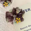 Venta Caliente Scrunchie Coreano Amarillo de Flores Pequeñas para Mujeres Accesorio Versátil de Moda Verano
