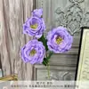 Gardênia Artificial Buquê Artificial Flor de Seda Flor Artificial de Plástico Decoração de Sala de Estar de Alto Nível Arte Floral para Casamento Produto Acabado