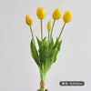 Buquê de Tulipas Artificiais, Flores Artificiais Realistas de Alto Padrão, Buquês Simulados para Casamento e Decoração, Atacado de Comércio Exterior Transfronteiriço