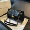 2025 Bolso de Cadena de Moda para Mujer Textura de Alta Calidad Patrón de Diamantes Bolso de Hombro a la Moda para Viajes Diarios Bolso Cruzado de Hombro Único Nuevo