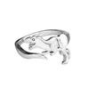Comercio exterior transfronterizo lindo exquisito dinosaurio modelado anillo joyería moda femenina estegosaurio animal anillo fábrica al por mayor