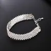 Europa y Estados Unidos pulsera popular cadena de garra de pedrería pulsera biselada pulsera de diamantes completos fabricantes de joyería directo B303