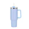 Transfronterizo nuevo 40 oz con asa Taza para Coche taza de vacío portátil para coche Acero inoxidable 304 Popote taza de helado venta al por mayor