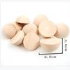 Material auxiliar DIY de hemisferio/semiesfera de madera de 0,6-9 cm, fabricante directo de bolas/cuentas de madera semiesféricas de haya