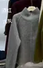 Abrigo Suéter Casual para Mujer 2026 Otoño/Invierno Nuevo Estilo Coreano Talla Grande Color Sólido Cuello Alto Cremallera Cardigan de Punto Top