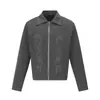 Jaqueta Bomber Bordada Maillard Marca Tendência Masculina Primavera Desconstruída Versátil Executiva Cleanfit Top