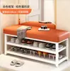 Banqueta para zapatos en la puerta para uso doméstico, modelo nuevo, zapatero integrado en la entrada, lujo ligero, zapatero interior de alta calidad, banco para zapatos, venta al por mayor