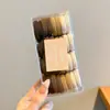 Faixa de Cabelo de Urso, Faixa de Cabelo Cor de Café, Prendedor de Cabelo Simples e Elegante, Elástico para Mulheres, Faixa de Cabelo de Alta Elasticidade e Durável no Atacado