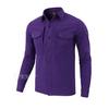 Camisa de forro polar cálida para hombre ESDY para exteriores, primavera y otoño, chaqueta camisa informal para montañismo