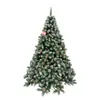 Árbol de Navidad Transfronterizo Simulación Fábrica Fuente Yiwu Venta al por Mayor PVC Enrollado Piñas Blancas Artículos de Decoración Más Vendidos en Amazon