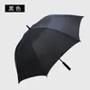Paraguas de Golf Recto con Mango Largo Paraguas Publicitario con LOGO Toda Fibra Regalo Paraguas Grande para la Lluvia Negro Imprimible con Pegamento Paraguas de Mango Largo