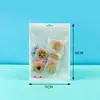 Bolsa Perlada Película Perlada Blanca Bolsa Hueso Yin y Yang Funda para Teléfono Móvil Bolsa para Empaque de Cable de Datos Correa de Reloj Película Perlada Bolsa con Cierre