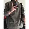 Suéter Glanlu estilo retro americano old money con cuello Henley para hombre, colección otoño/invierno 2026, tejido suelto y cálido, moderno
