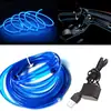 Tira de Luz LED Fría de 5 m para Coche con Borde 3 m Tira de Luz Ambiental para Interior de Coche Tira de Luz con Clip con Encendedor de Cigarrillos 9 Colores